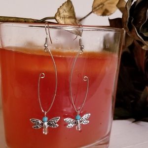 Hand Crafted, Wire Formed Earrings.